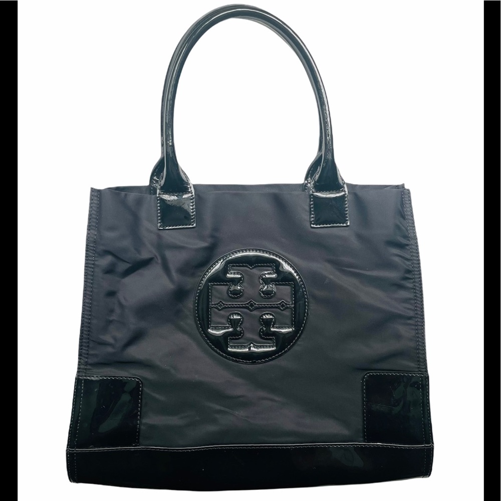 Tory Burch Ella Nylon Tote in Black